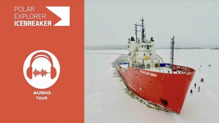 Excursão de áudio do quebra-gelo do explorador Polar